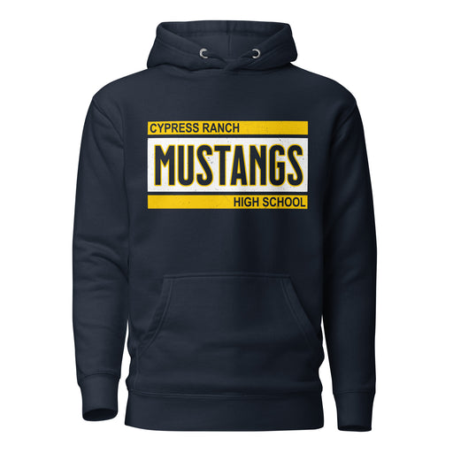Cypress Ranch High School Mustangs Navy Premium Unisex Hoodie 098
