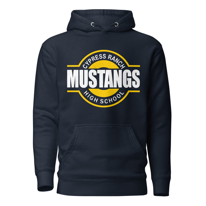 Cypress Ranch High School Mustangs Navy Premium Unisex Hoodie 011