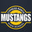 Close-up view of Cypress Ranch High School Mustangs Navy Premium Unisex Hoodie 011