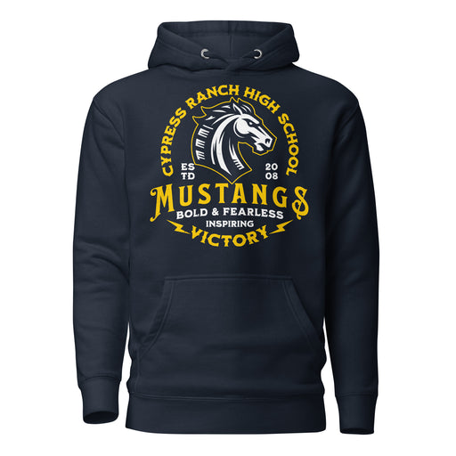 Cypress Ranch High School Mustangs Navy Premium Unisex Hoodie 206