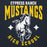 Close-up view of Cypress Ranch High School Mustangs Navy Premium Unisex Hoodie 213