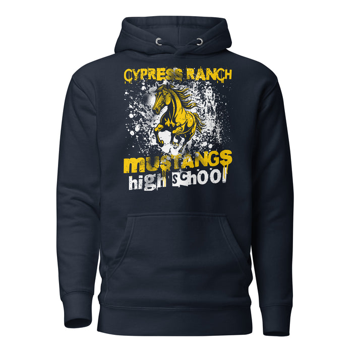 Cypress Ranch High School Mustangs Navy Premium Unisex Hoodie 205