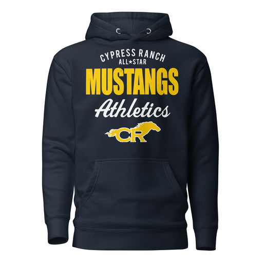 Cypress Ranch High School Mustangs Navy Premium Unisex Hoodie 034