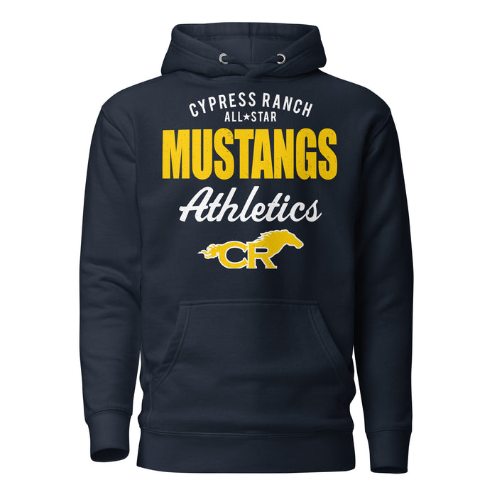 Cypress Ranch High School Mustangs Navy Premium Unisex Hoodie 034