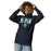 Woman wearing Cypress Ridge High School Rams Navy Premium Unisex Hoodie 049