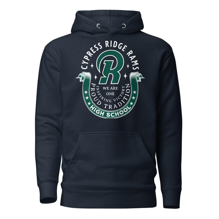 Cypress Ridge High School Rams Navy Premium Unisex Hoodie 229