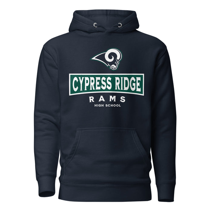 Cypress Ridge High School Rams Navy Premium Unisex Hoodie 202