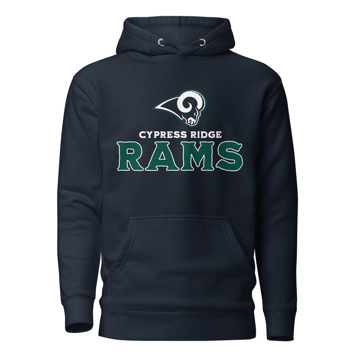 Cypress Ridge High School Rams Navy Premium Unisex Hoodie 233