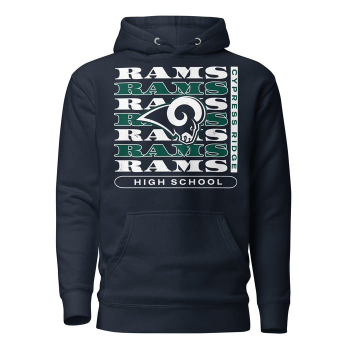 Cypress Ridge High School Rams Navy Premium Unisex Hoodie 235