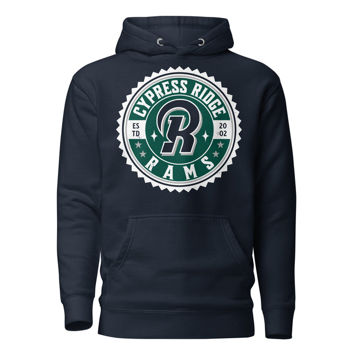 Cypress Ridge High School Rams Navy Premium Unisex Hoodie 203