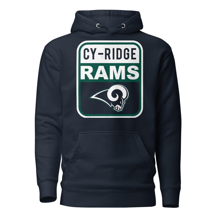 Cypress Ridge High School Rams Navy Premium Unisex Hoodie 001