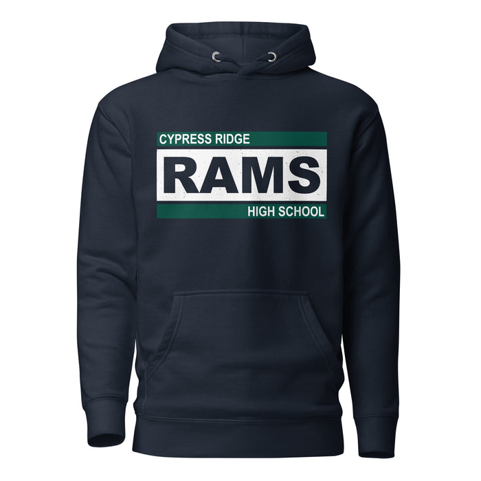 Cypress Ridge High School Rams Navy Premium Unisex Hoodie 098