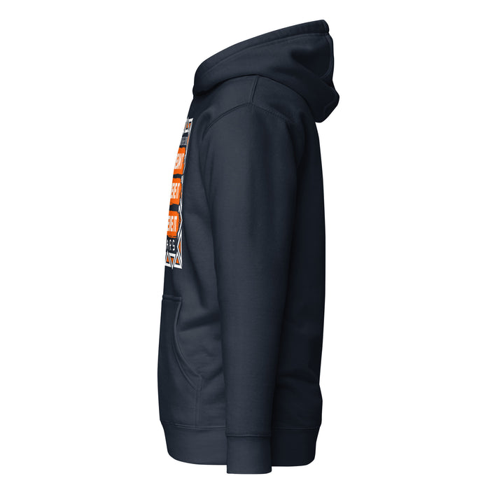 Side view of Bridgeland High School Bears Premium Navy Hoodie 229