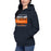 Woman wearing a Bridgeland Bears Premium Navy Hoodie - Design 05