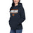 Woman wearing a Bridgeland Bears Premium Navy Hoodie - Design 07