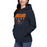 Woman wearing a Bridgeland Bears Premium Navy Hoodie - Design 12