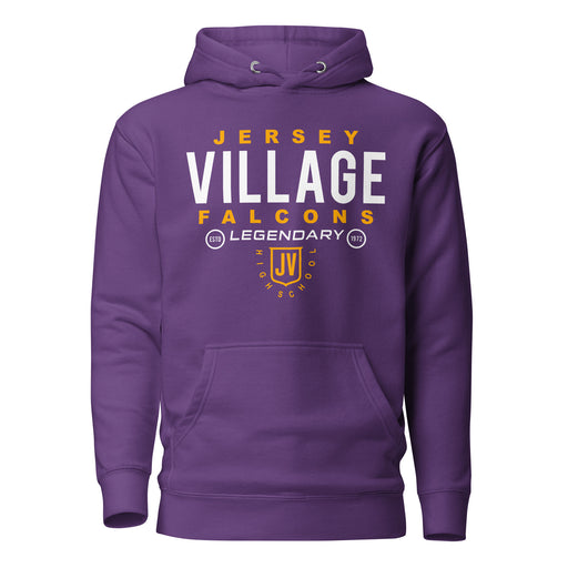 Jersey Village Falcons Premium Purple Hoodie - Design 03