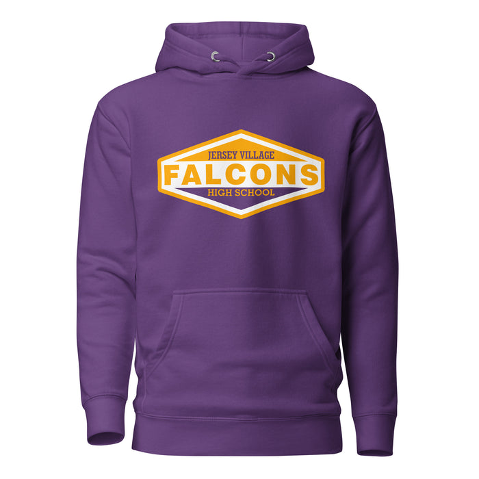 Jersey Village Falcons Premium Purple Hoodie - Design 09