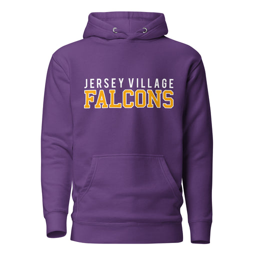 Jersey Village Falcons Premium Purple Hoodie - Design 10