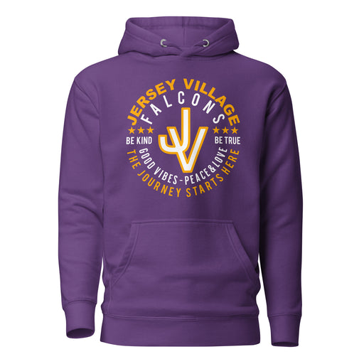 Jersey Village Falcons Premium Purple Hoodie - Design 16