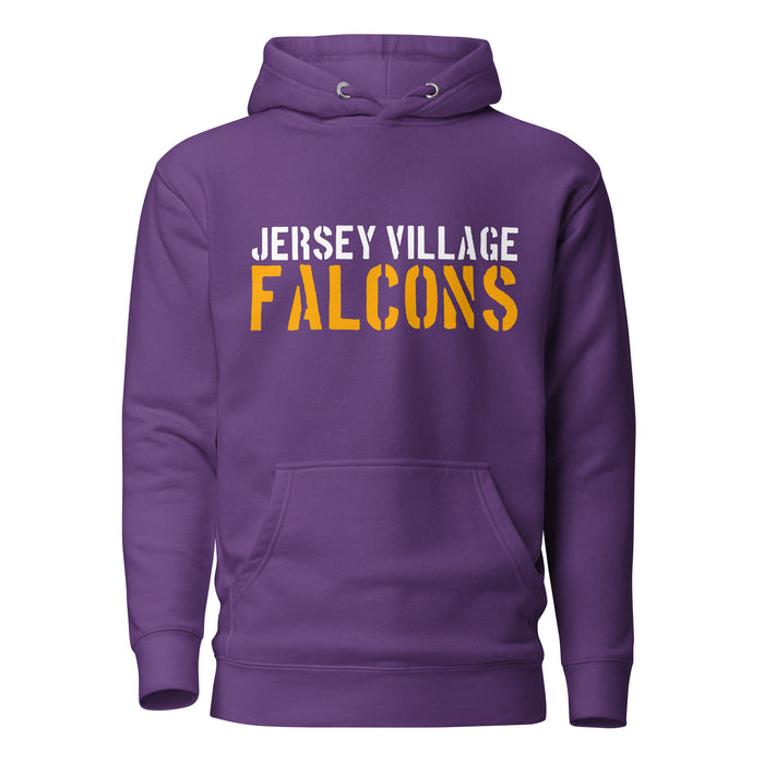 Jersey Village Falcons Premium Purple Hoodie - Design 17