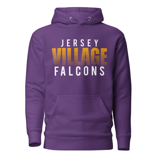 Jersey Village Falcons Premium Purple Hoodie - Design 24