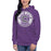 Woman wearing a Klein Cain High School Hurricanes Premium Purple Hoodie 209