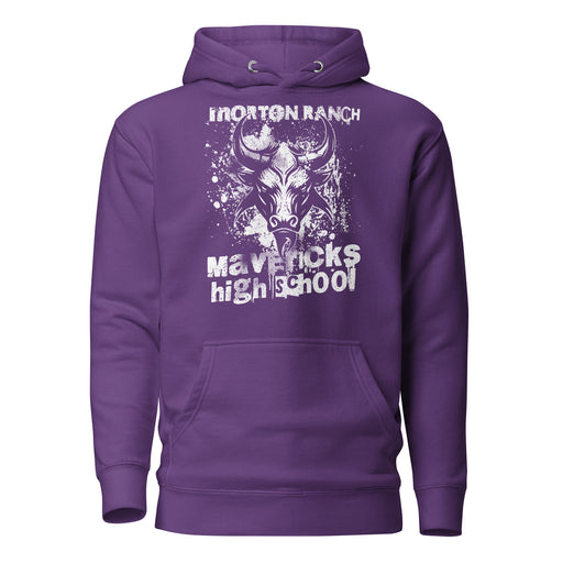 Morton Ranch High School Mavericks Premium Purple Hoodie 214