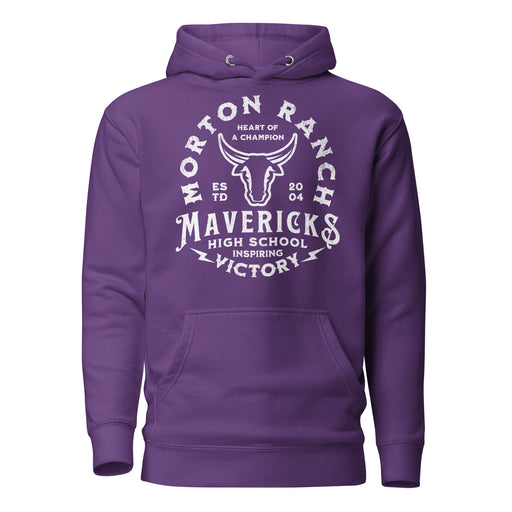 Morton Ranch High School Mavericks Premium Purple Hoodie 219