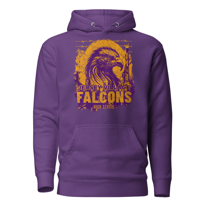 Jersey Village High School Falcons Premium Purple Hoodie 202