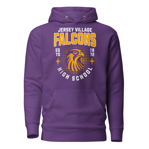 Jersey Village High School Falcons Premium Purple Hoodie 203