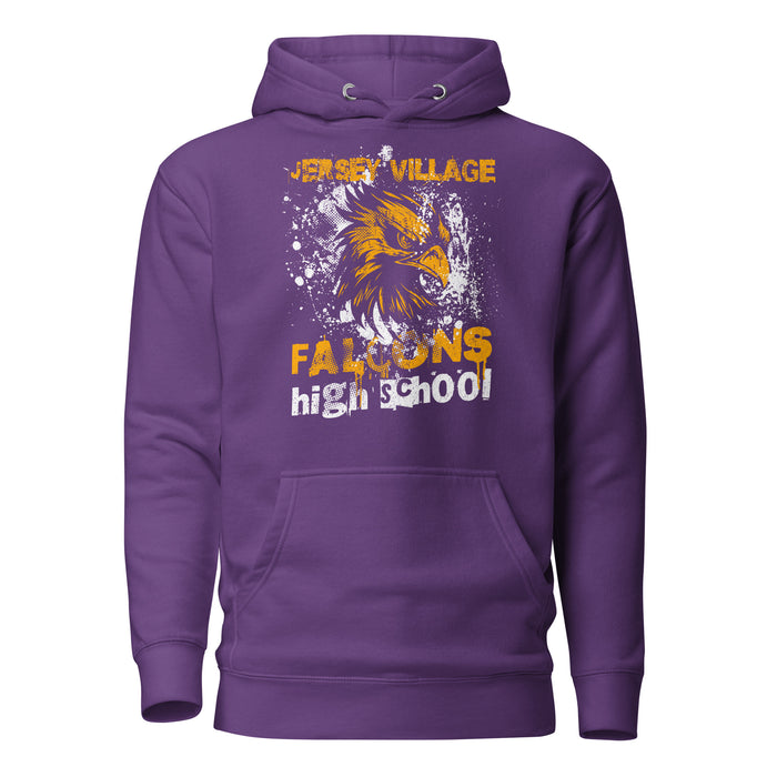 Jersey Village High School Falcons Premium Purple Hoodie 204