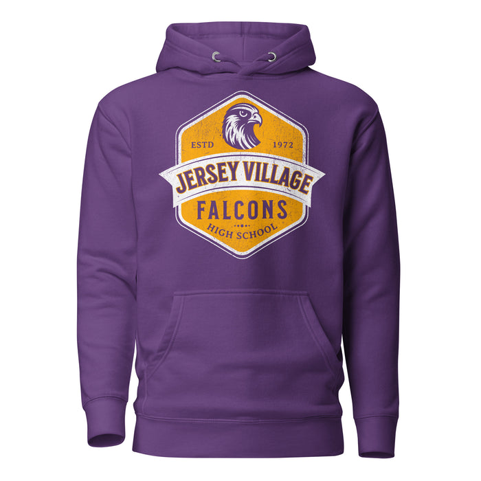 Jersey Village High School Falcons Premium Purple Hoodie 206