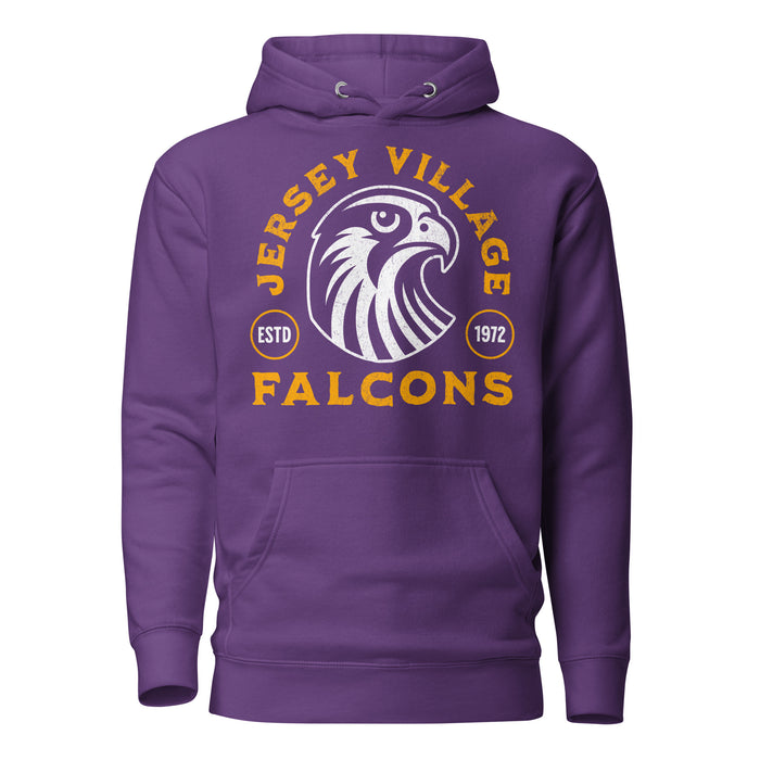 Jersey Village High School Falcons Premium Purple Hoodie 207