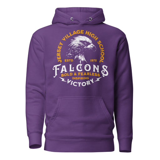 Jersey Village High School Falcons Premium Purple Hoodie 209