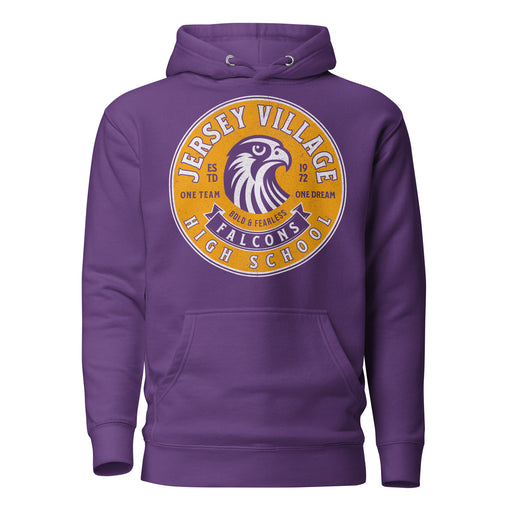 Jersey Village High School Falcons Premium Purple Hoodie 210