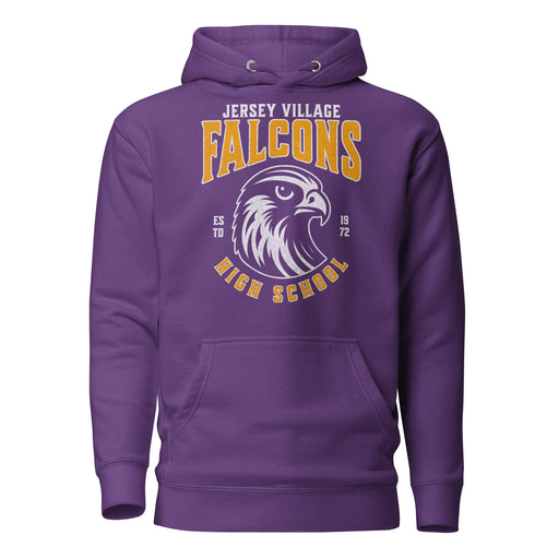 Jersey Village High School Falcons Premium Purple Hoodie 212