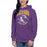 Woman wearing a Jersey Village High School Falcons Premium Purple Hoodie 212