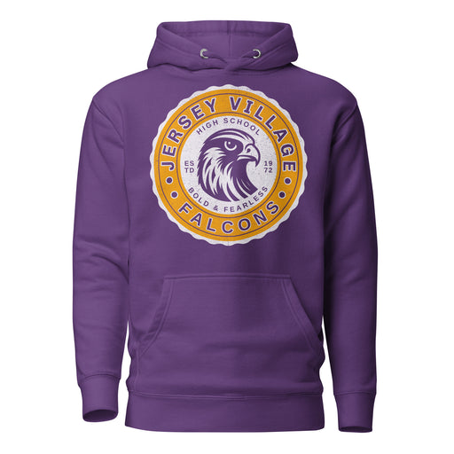 Jersey Village High School Falcons Premium Purple Hoodie 216