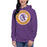 Woman wearing a Jersey Village High School Falcons Premium Purple Hoodie 216