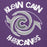 Close-up view of Klein Cain High School Hurricanes Purple Premium Unisex Hoodie 228