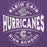 Close-up view of Klein Cain High School Hurricanes Purple Premium Unisex Hoodie 218