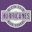 Close-up view of Klein Cain High School Hurricanes Purple Premium Unisex Hoodie 011