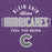 Close-up view of Klein Cain High School Hurricanes Purple Premium Unisex Hoodie 040