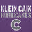 Close-up view of Klein Cain High School Hurricanes Purple Premium Unisex Hoodie 017