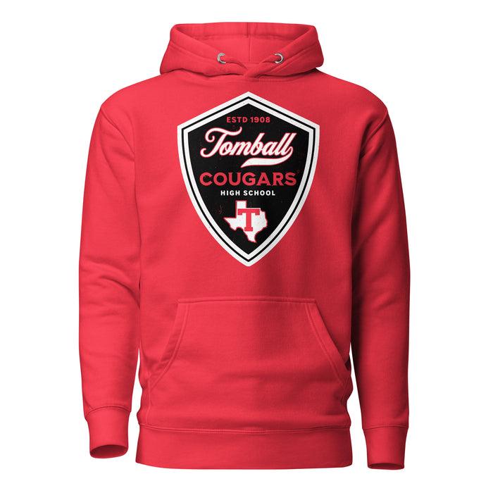 Tomball High School Cougars Red Premium Unisex Hoodie 225