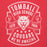 Close-up view of Tomball High School Cougars Red Premium Unisex Hoodie 207