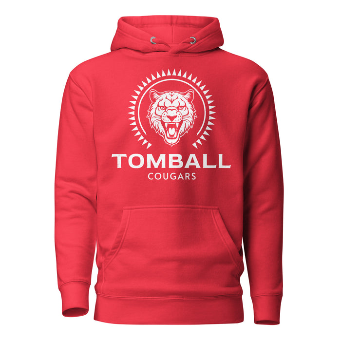 Tomball High School Cougars Red Premium Unisex Hoodie 226