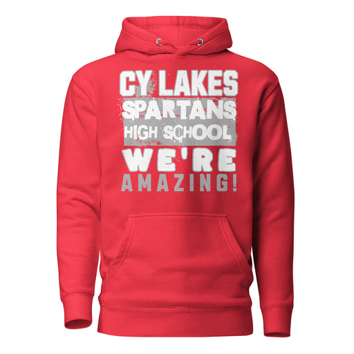 Cypress Lakes High School Spartans Team Red Premium Unisex Hoodies 231