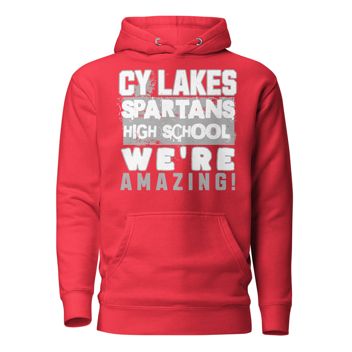 Cypress Lakes High School Spartans Team Red Premium Unisex Hoodies 231